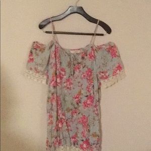 Floral off the shoulder summer dress